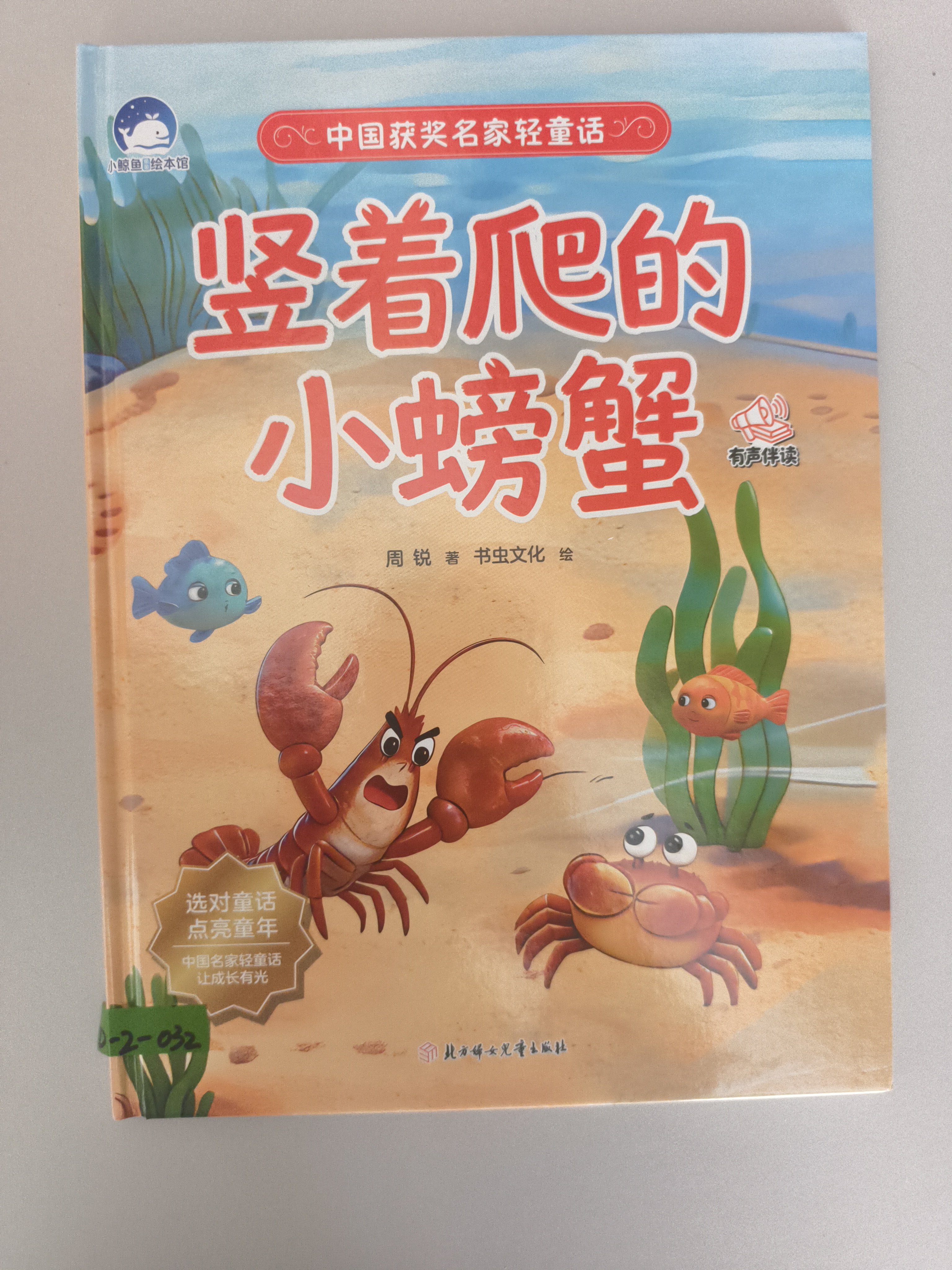 竖着爬的小螃蟹　